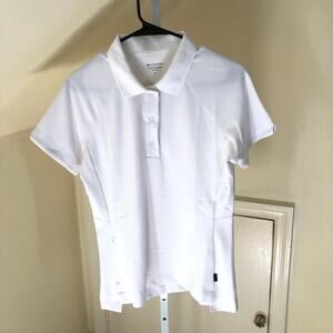 Athleta EUC Women's White Everyday Polo Tee Size M